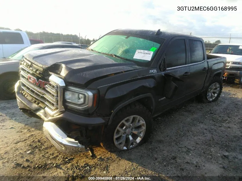 2016 GMC Sierra 1500 Sle VIN: 3GTU2MEC6GG168995 Lot: 39948808