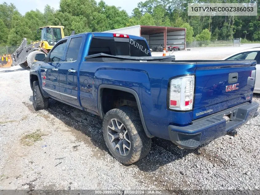 2016 GMC Sierra 1500 Slt VIN: 1GTV2NEC0GZ386053 Lot: 39993775