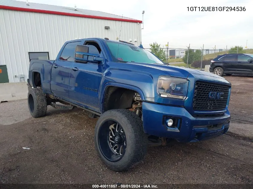 1GT12UE81GF294536 2016 GMC Sierra 2500Hd Denali