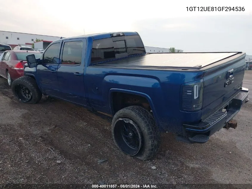 1GT12UE81GF294536 2016 GMC Sierra 2500Hd Denali