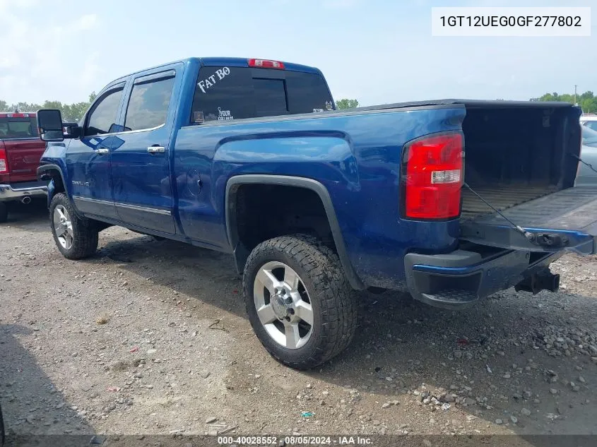 1GT12UEG0GF277802 2016 GMC Sierra 2500Hd Denali