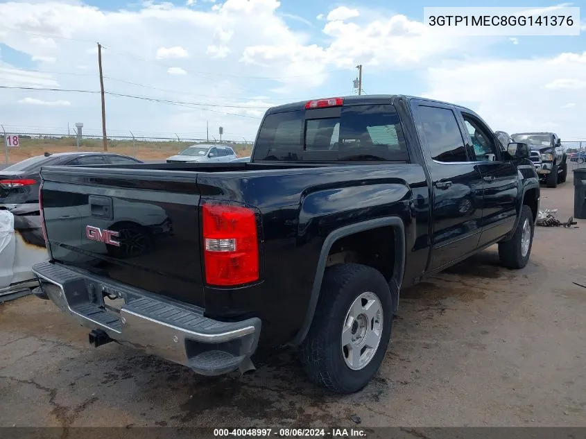 2016 GMC Sierra 1500 Sle VIN: 3GTP1MEC8GG141376 Lot: 40048997