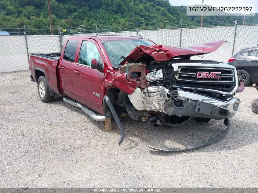 2016 GMC Sierra 1500 Sle VIN: 1GTV2MEH2GZ222597 Lot: 40068203