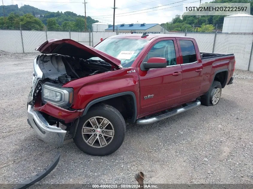 1GTV2MEH2GZ222597 2016 GMC Sierra 1500 Sle