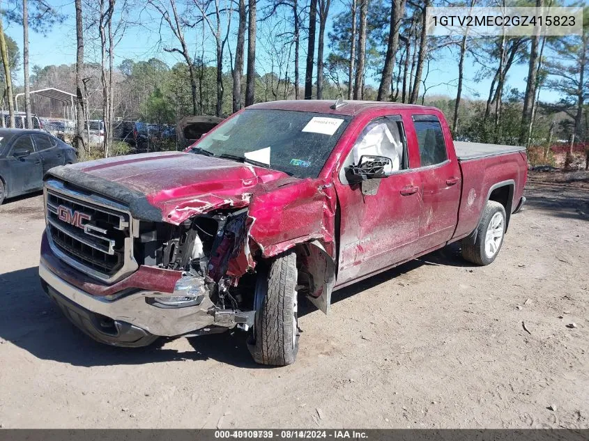 2016 GMC Sierra 1500 Sle VIN: 1GTV2MEC2GZ415823 Lot: 40109739