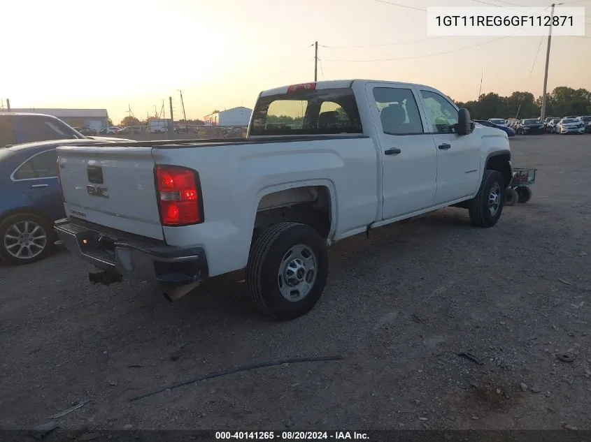 1GT11REG6GF112871 2016 GMC Sierra 2500Hd