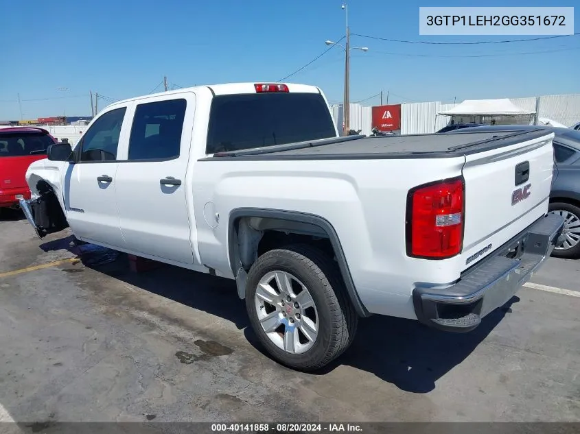 2016 GMC Sierra 1500 C1500 VIN: 3GTP1LEH2GG351672 Lot: 40141858