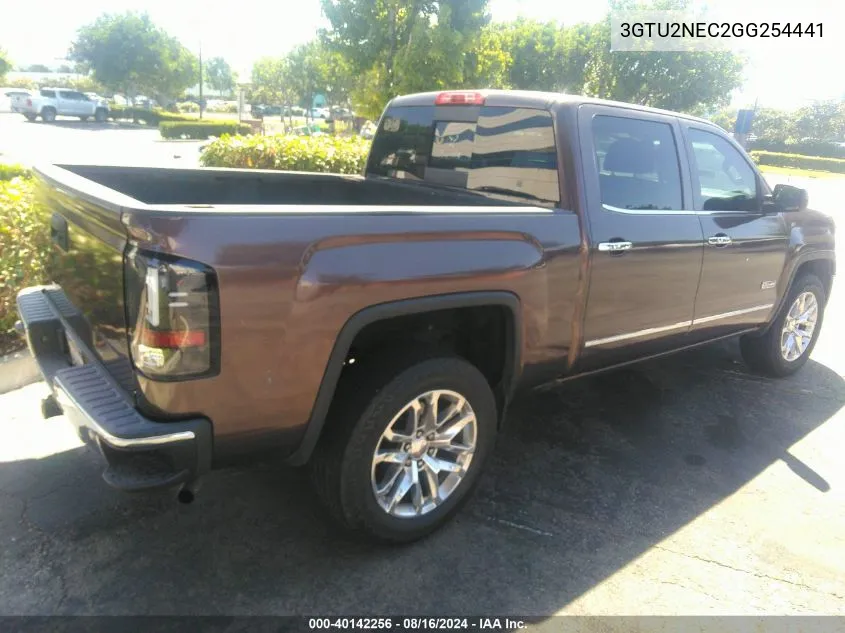 2016 GMC Sierra K1500 Slt VIN: 3GTU2NEC2GG254441 Lot: 40142256