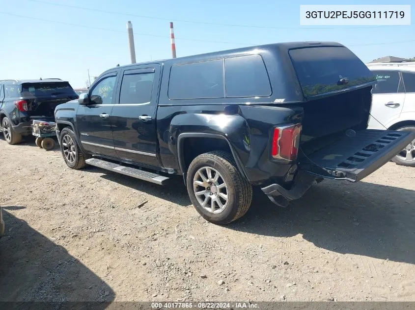 2016 GMC Sierra 1500 Denali VIN: 3GTU2PEJ5GG111719 Lot: 40177865