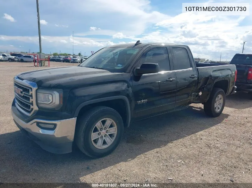 2016 GMC Sierra 1500 Sle VIN: 1GTR1MEC0GZ301730 Lot: 40181607