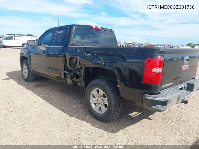 2016 GMC Sierra 1500 Sle VIN: 1GTR1MEC0GZ301730 Lot: 40181607