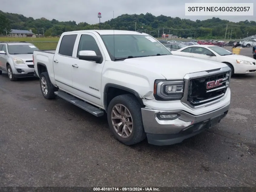 2016 GMC Sierra 1500 Slt VIN: 3GTP1NEC4GG292057 Lot: 40181714