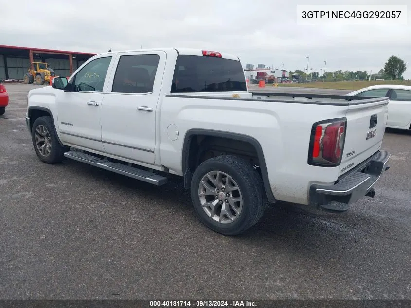 2016 GMC Sierra 1500 Slt VIN: 3GTP1NEC4GG292057 Lot: 40181714