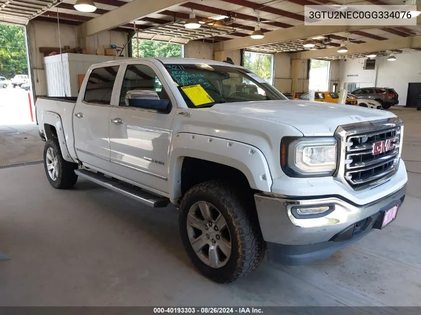 2016 GMC Sierra 1500 Slt VIN: 3GTU2NEC0GG334076 Lot: 40193303