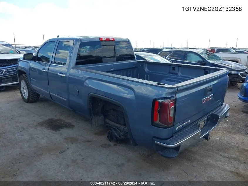 2016 GMC Sierra 1500 Slt VIN: 1GTV2NEC2GZ132358 Lot: 40211742