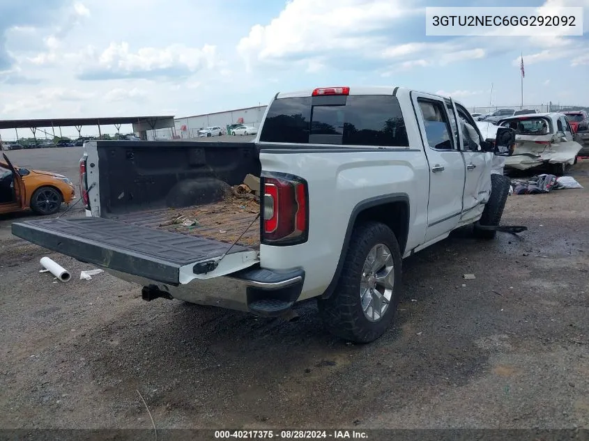 3GTU2NEC6GG292092 2016 GMC Sierra 1500 Slt