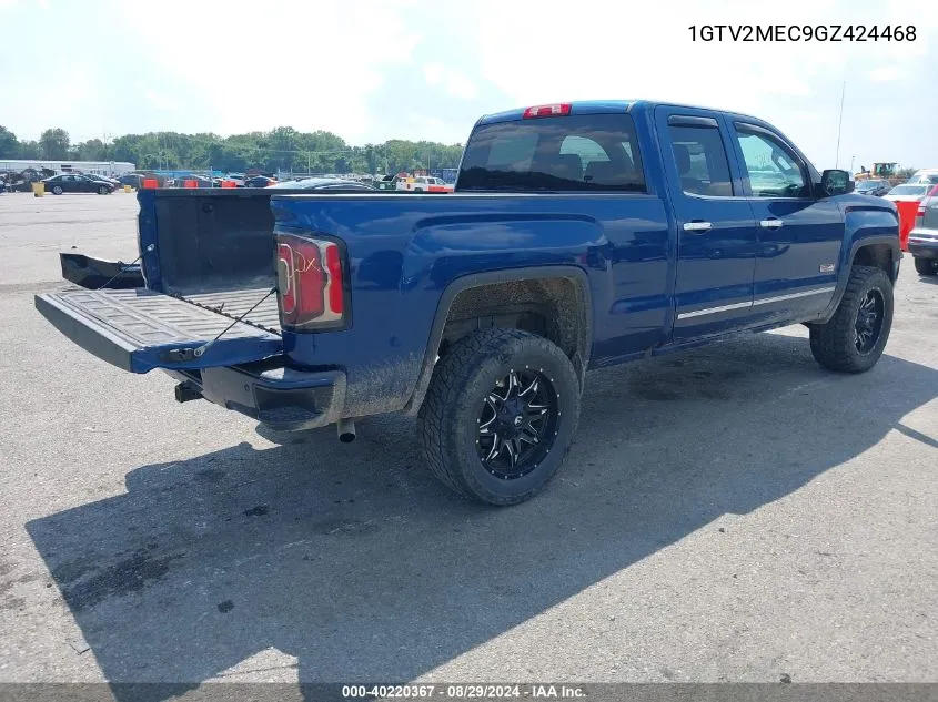 2016 GMC Sierra 1500 Sle VIN: 1GTV2MEC9GZ424468 Lot: 40220367