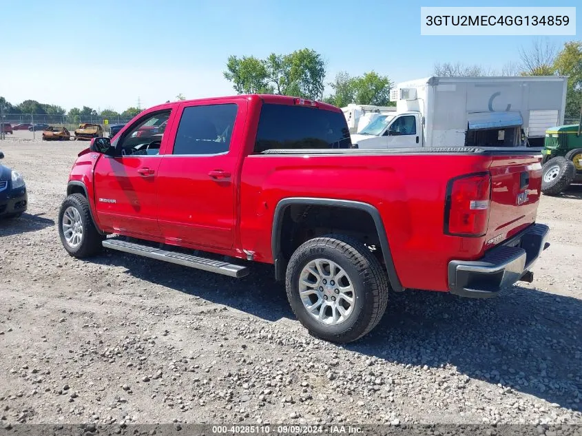 2016 GMC Sierra 1500 Sle VIN: 3GTU2MEC4GG134859 Lot: 40285110