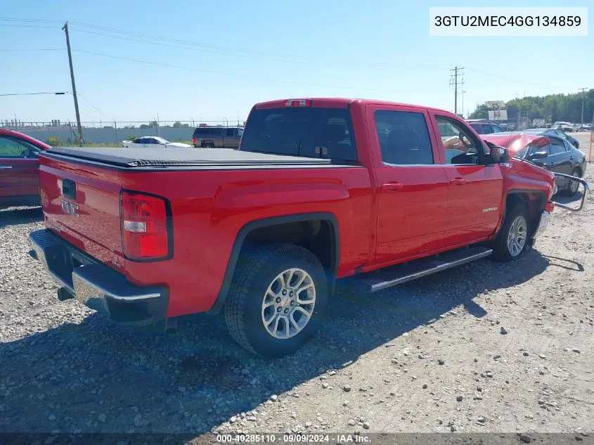 2016 GMC Sierra 1500 Sle VIN: 3GTU2MEC4GG134859 Lot: 40285110