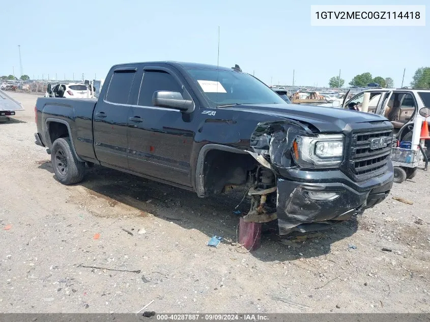 2016 GMC Sierra 1500 Sle VIN: 1GTV2MEC0GZ114418 Lot: 40287887