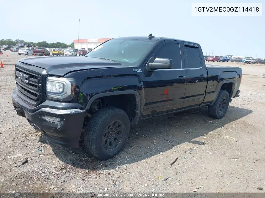 2016 GMC Sierra 1500 Sle VIN: 1GTV2MEC0GZ114418 Lot: 40287887