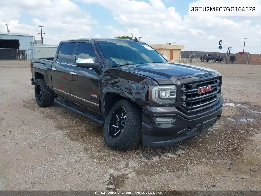 2016 GMC Sierra 1500 Sle VIN: 3GTU2MEC7GG164678 Lot: 40288457