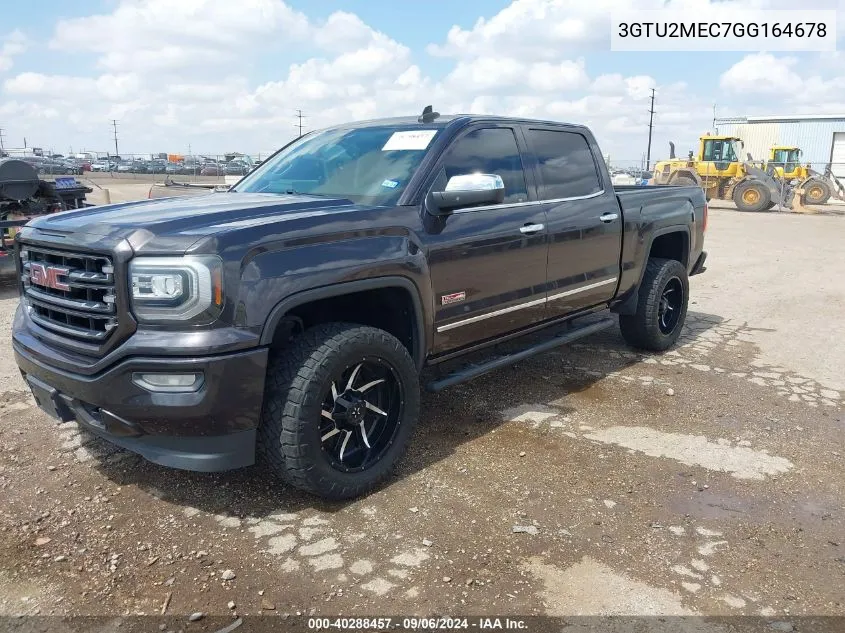 2016 GMC Sierra 1500 Sle VIN: 3GTU2MEC7GG164678 Lot: 40288457