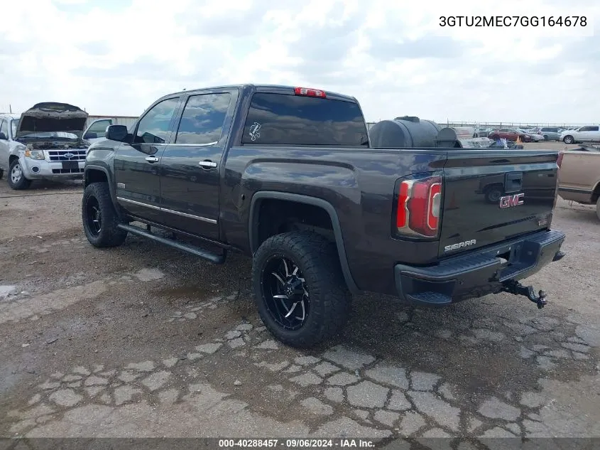 2016 GMC Sierra 1500 Sle VIN: 3GTU2MEC7GG164678 Lot: 40288457