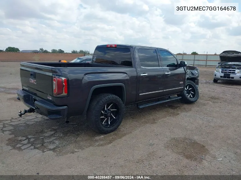 2016 GMC Sierra 1500 Sle VIN: 3GTU2MEC7GG164678 Lot: 40288457