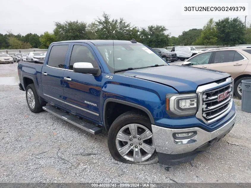 2016 GMC Sierra 1500 Slt VIN: 3GTU2NEC9GG249379 Lot: 40288743