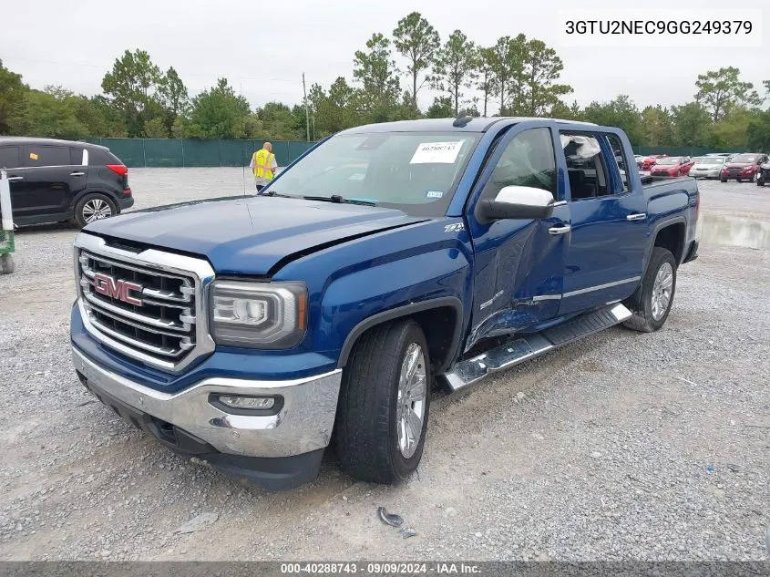 2016 GMC Sierra 1500 Slt VIN: 3GTU2NEC9GG249379 Lot: 40288743