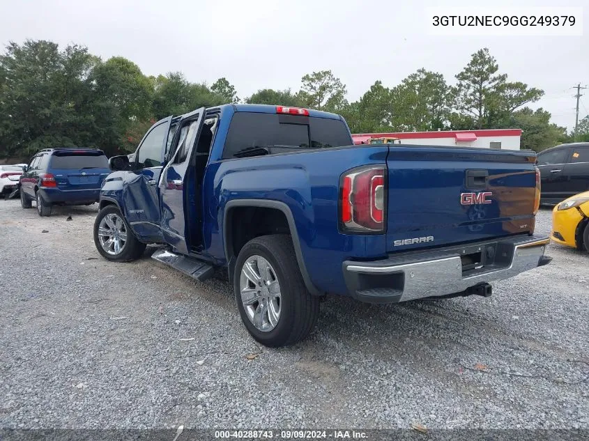 2016 GMC Sierra 1500 Slt VIN: 3GTU2NEC9GG249379 Lot: 40288743