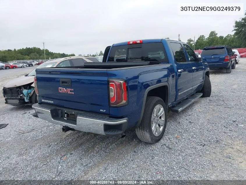 2016 GMC Sierra 1500 Slt VIN: 3GTU2NEC9GG249379 Lot: 40288743