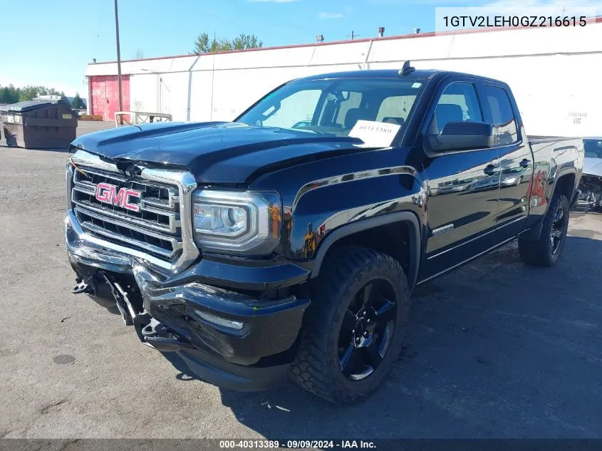 2016 GMC Sierra 1500 VIN: 1GTV2LEH0GZ216615 Lot: 40313389