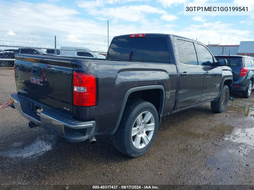 2016 GMC Sierra 1500 Sle VIN: 3GTP1MEC1GG199541 Lot: 40317437