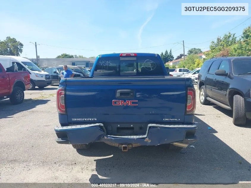 3GTU2PEC5GG209375 2016 GMC Sierra 1500 Denali