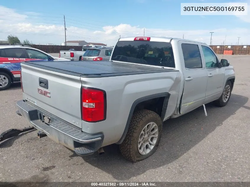 2016 GMC Sierra 1500 Slt VIN: 3GTU2NEC5GG169755 Lot: 40327582