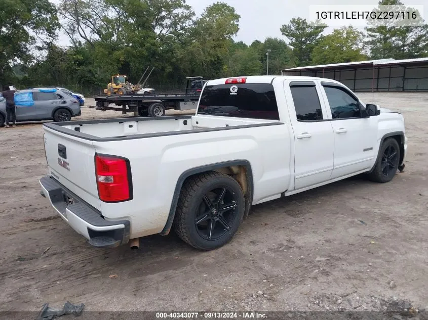 2016 GMC Sierra 1500 VIN: 1GTR1LEH7GZ297116 Lot: 40343077