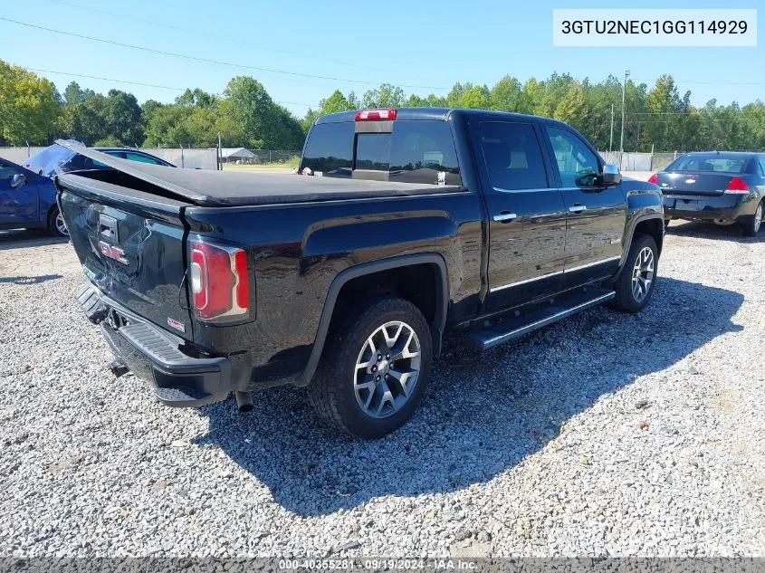 2016 GMC Sierra 1500 Slt VIN: 3GTU2NEC1GG114929 Lot: 40355281