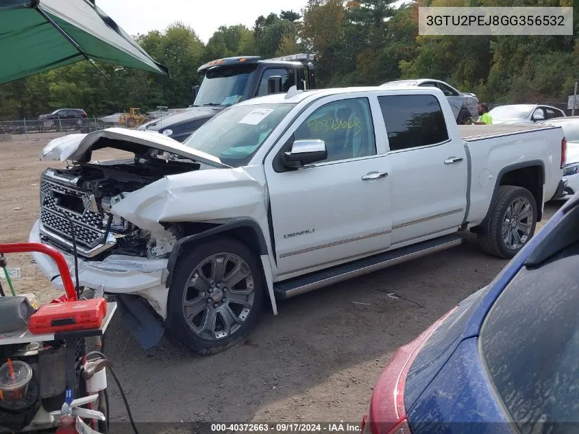 2016 GMC Sierra 1500 Denali VIN: 3GTU2PEJ8GG356532 Lot: 40372663