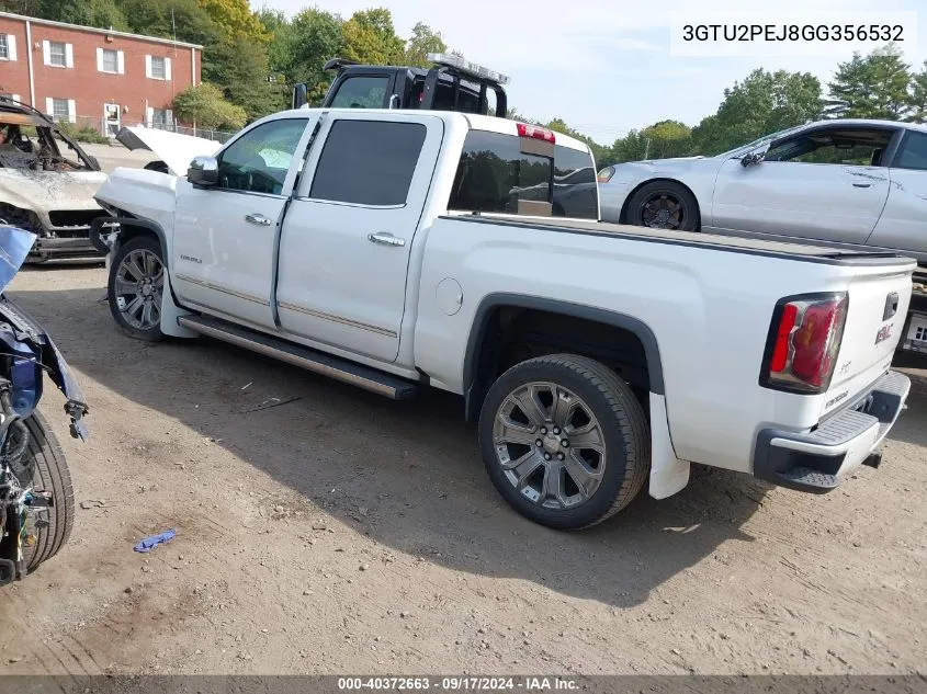 2016 GMC Sierra 1500 Denali VIN: 3GTU2PEJ8GG356532 Lot: 40372663