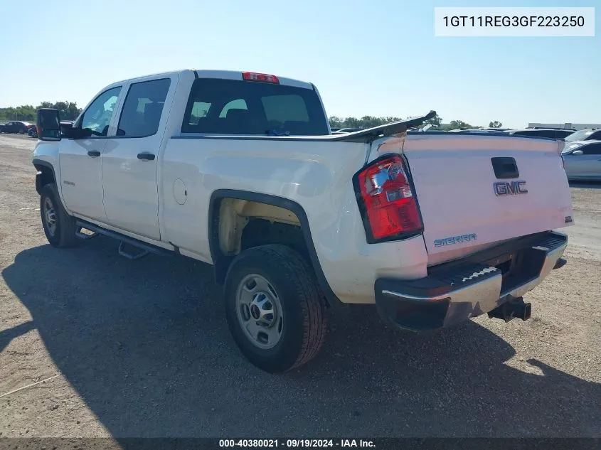 1GT11REG3GF223250 2016 GMC Sierra 2500Hd