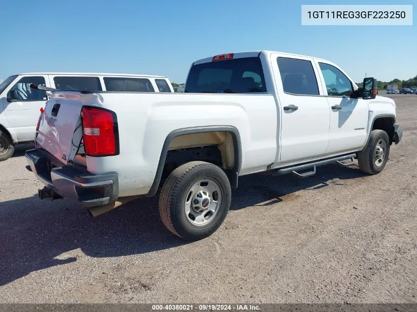 2016 GMC Sierra 2500Hd VIN: 1GT11REG3GF223250 Lot: 40380021