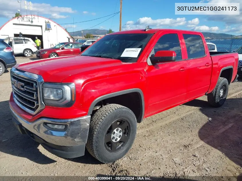 2016 GMC Sierra 1500 Sle VIN: 3GTU2MEC1GG241173 Lot: 40399041