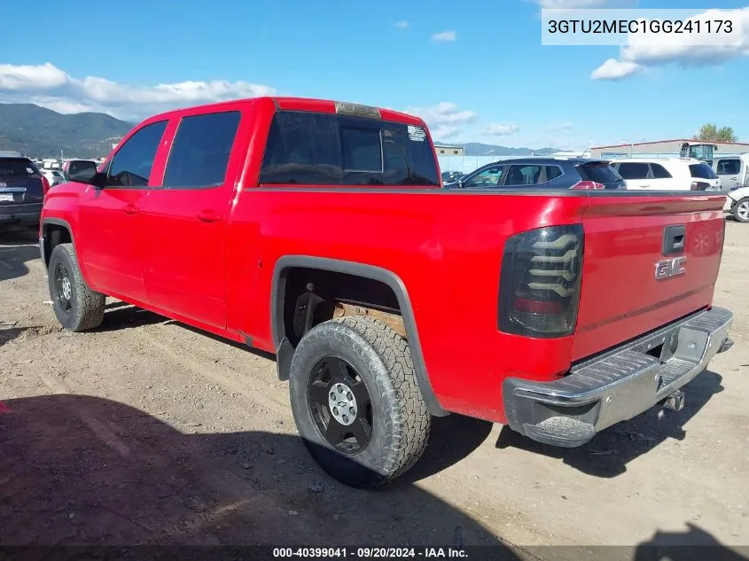 2016 GMC Sierra 1500 Sle VIN: 3GTU2MEC1GG241173 Lot: 40399041