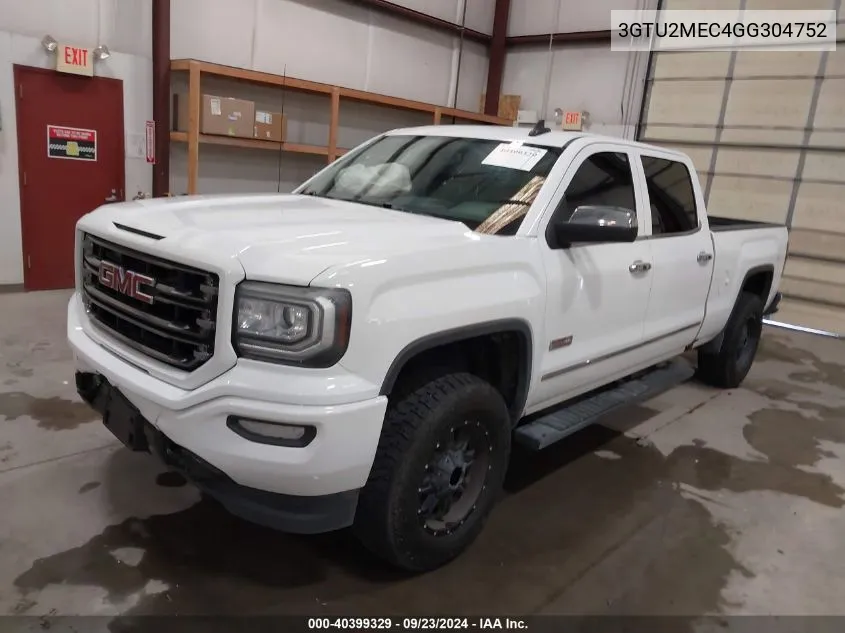 3GTU2MEC4GG304752 2016 GMC Sierra 1500 Sle