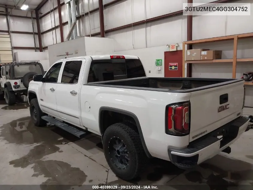 3GTU2MEC4GG304752 2016 GMC Sierra 1500 Sle