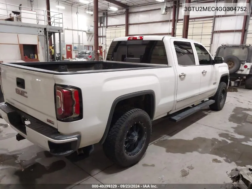 3GTU2MEC4GG304752 2016 GMC Sierra 1500 Sle