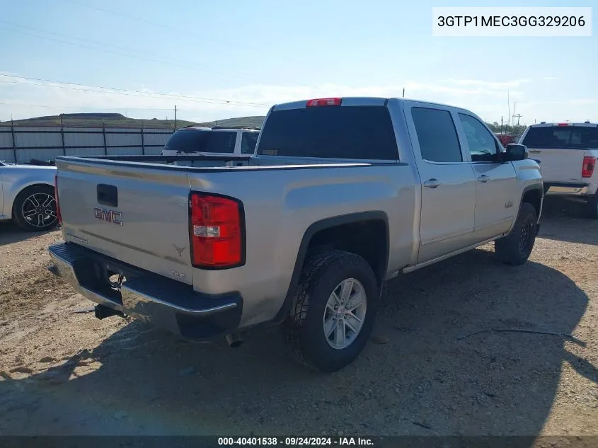 2016 GMC Sierra 1500 Sle VIN: 3GTP1MEC3GG329206 Lot: 40401538