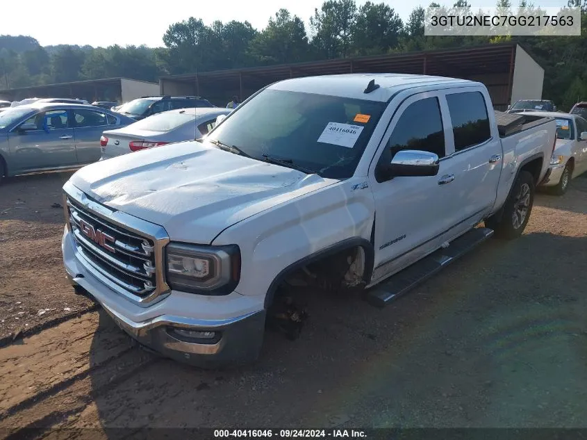 2016 GMC Sierra K1500 Slt VIN: 3GTU2NEC7GG217563 Lot: 40416046